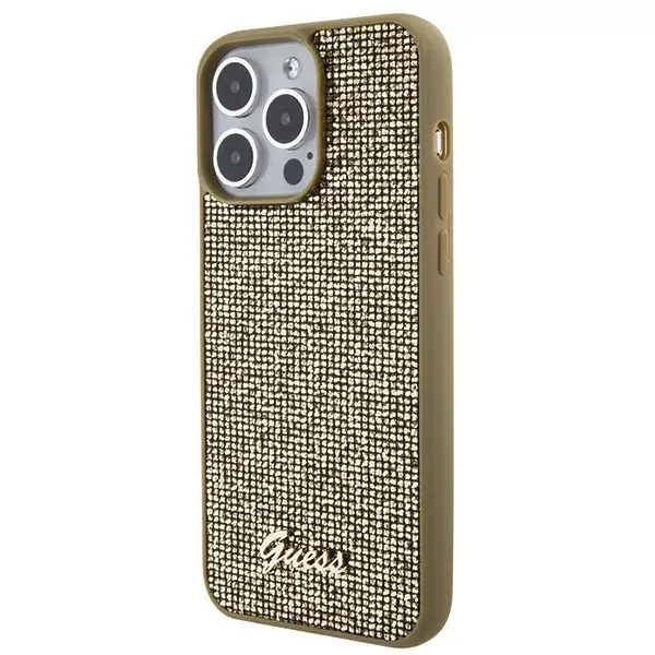 Hard case GUESS for iPhone 15 Pro Max — Gold Disco Photo 2