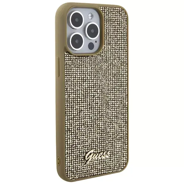 Hard case GUESS for iPhone 15 Pro Max — Gold Disco Photo 4