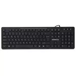 Tastatūra USB ENG melna OK07B Omega