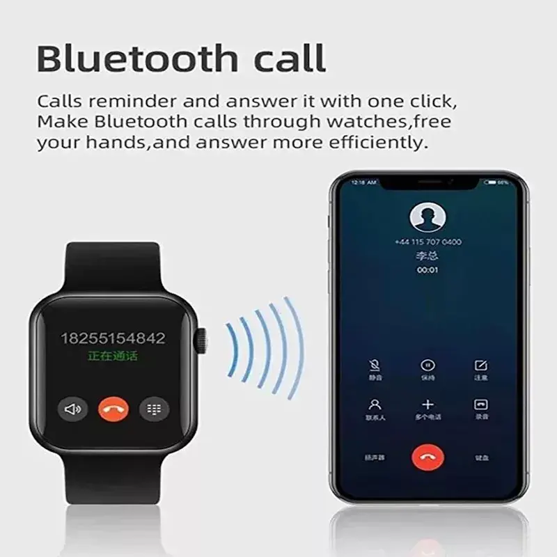 iWear T55 viedpulkstenis ar alumīnija korpusu un Bluetooth Photo 8