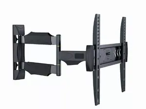 TV mount Gembird WM-55ST-02 for 32–55" screens, VESA 100x100–400x400, tilt -5°–8°, 6.5–61 cm wall distance, 30 kg, Black