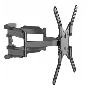 TV mount Gembird WM-60ST-01 for 32–60" TVs, VESA 100x100–400x400, up to 36.4 kg, tilt -2°–10°, wall distance 4.2–45.2 cm, black
