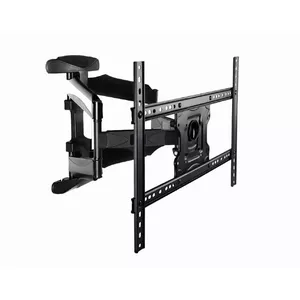 Настенное крепление для ТВ Gembird WM-75ST-01 для экранов 32"–75", VESA 600x400, грузоподъёмность 45,5 кг, вынос 4,9–49,1 см, наклон -5°–8°