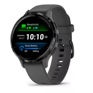 Viedpulkstenis GARMIN Venu 3S — 41 mm pelēks polimēra korpuss, 1.2" AMOLED, 10 dienu akumulators, 5 ATM