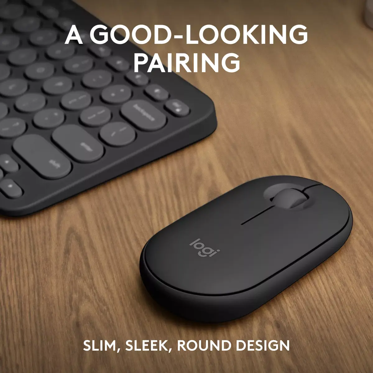 Bezvadu tastatūras un peles komplekts Logitech Pebble 2 Photo 2