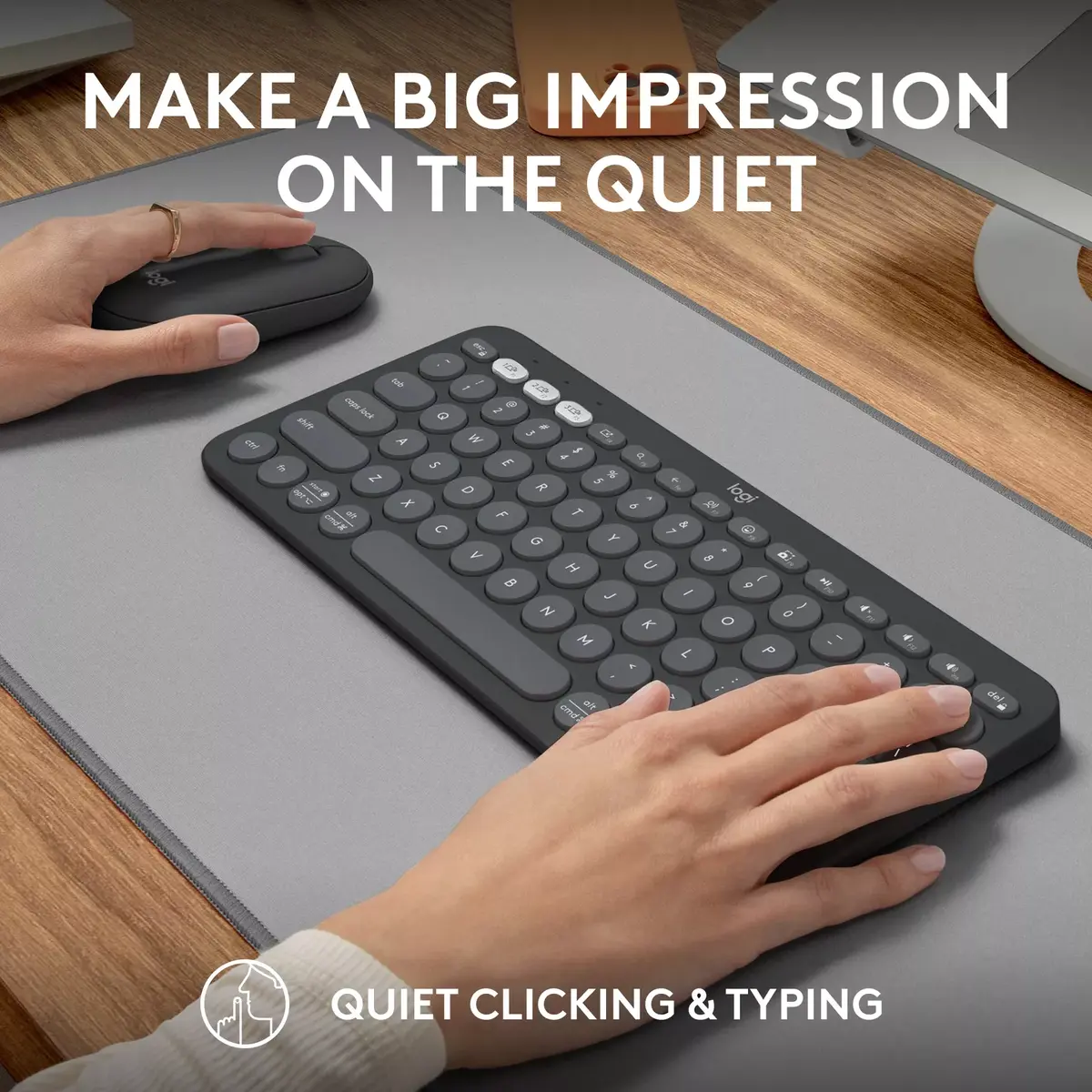 Bezvadu tastatūras un peles komplekts Logitech Pebble 2 Photo 8