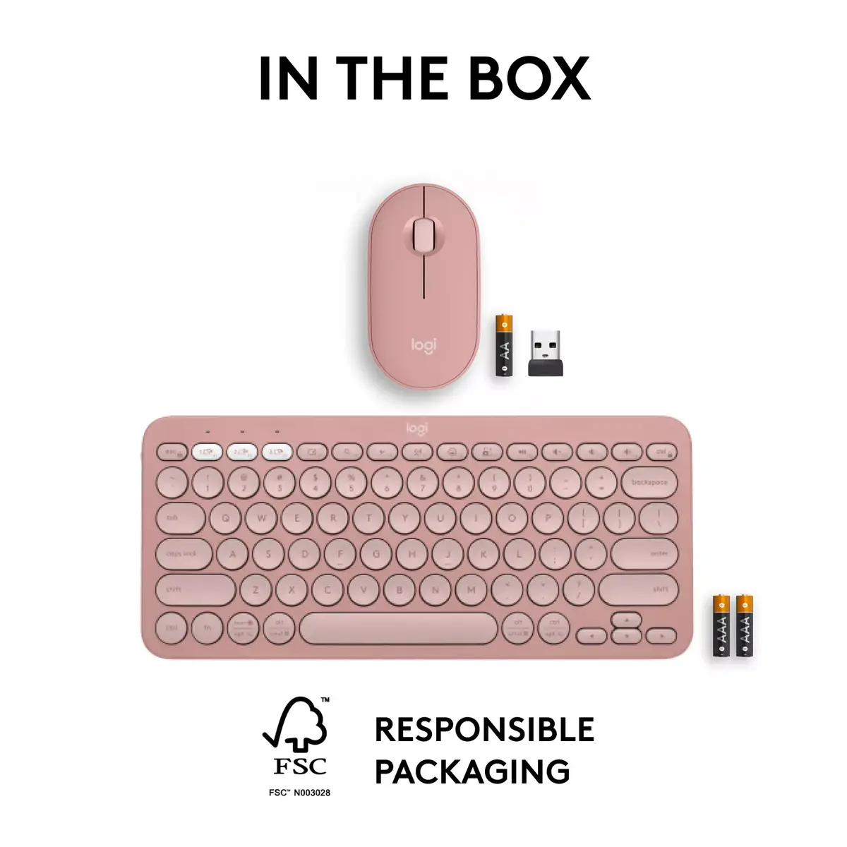 Logitech Pebble 2 Combo Bezvadu Tastatūra Pele Photo 12