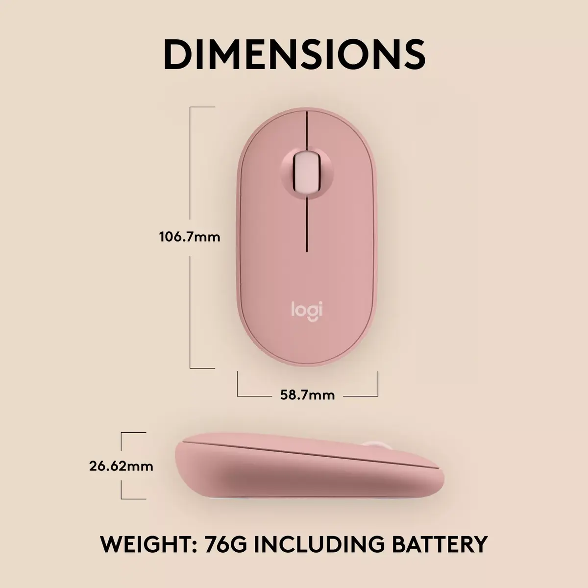 Mouse Logitech Pebble 2 M350s Photo 9