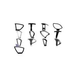 Armrests Topstar 7055P black — replacement armrests for Alustar Basic Ortho Point