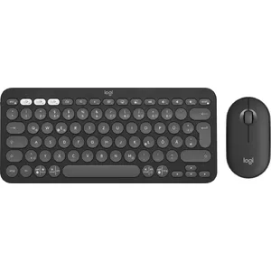 Logitech Pebble 2 Combo Wireless Keyboard Mouse QWERTZ German Graphite