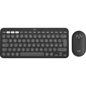 Logitech Pebble 2 Combo для Mac Беспроводная Клавиатура Мышь QWERTZ Немецкий Графит