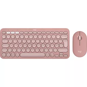 Logitech Pebble 2 Combo Wireless Keyboard Mouse QWERTZ German Pink