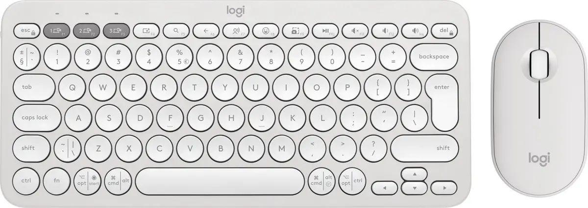 Bezvadu tastatūras un peles komplekts Pebble 2 Photo 12