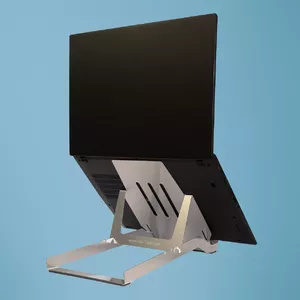 Laptop stand R-Go Tools R-Go Riser Basic foldable adjustable aluminum silver