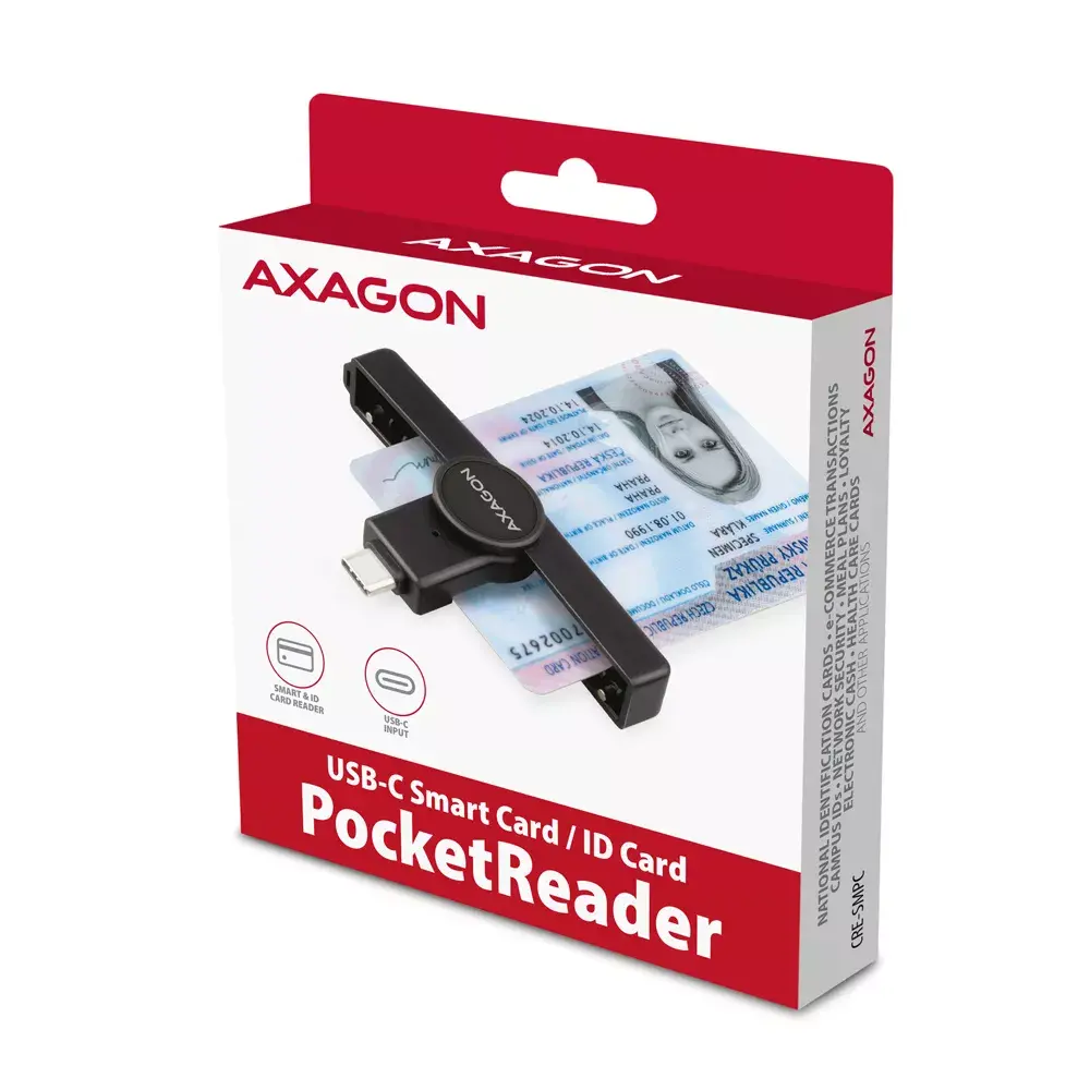 Считыватель смарт-карт Axagon CRE-SMPC USB-C Photo 8