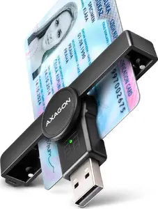 Считыватель смарт-карт Axagon CRE-SMPA USB 2.0 Черный