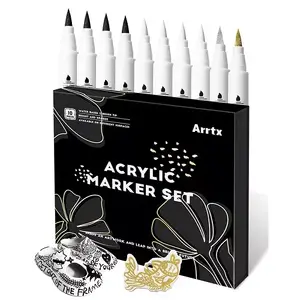 Akrila marķieri Arrtx LC303601 komplekts 10 gab., 4 krāsas