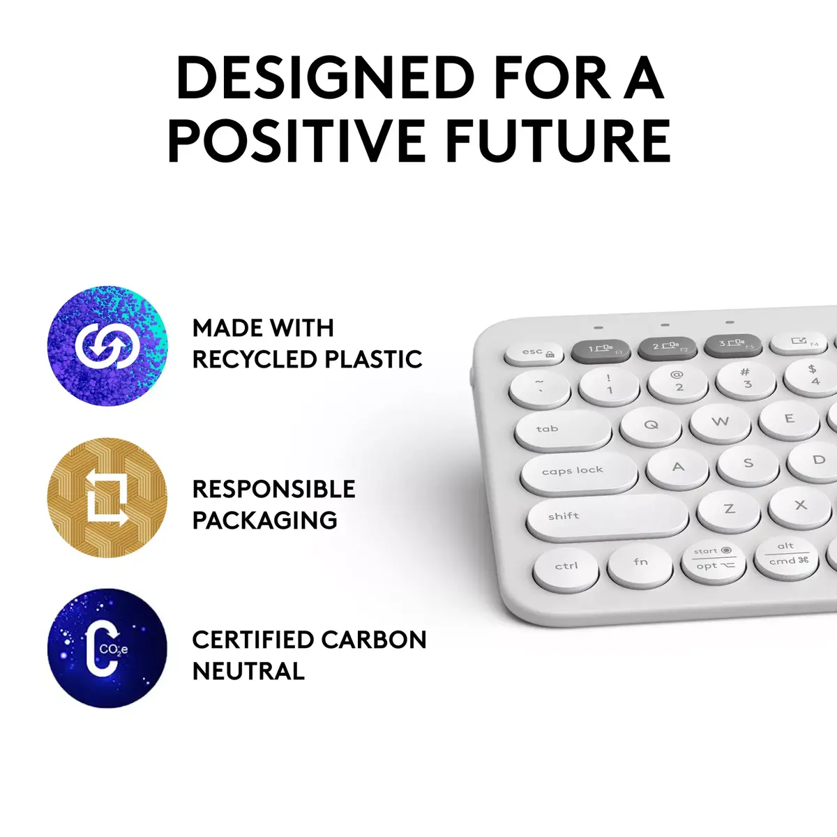 Logitech Pebble Keys 2 K380s kompakta mini tastatūra Photo 12
