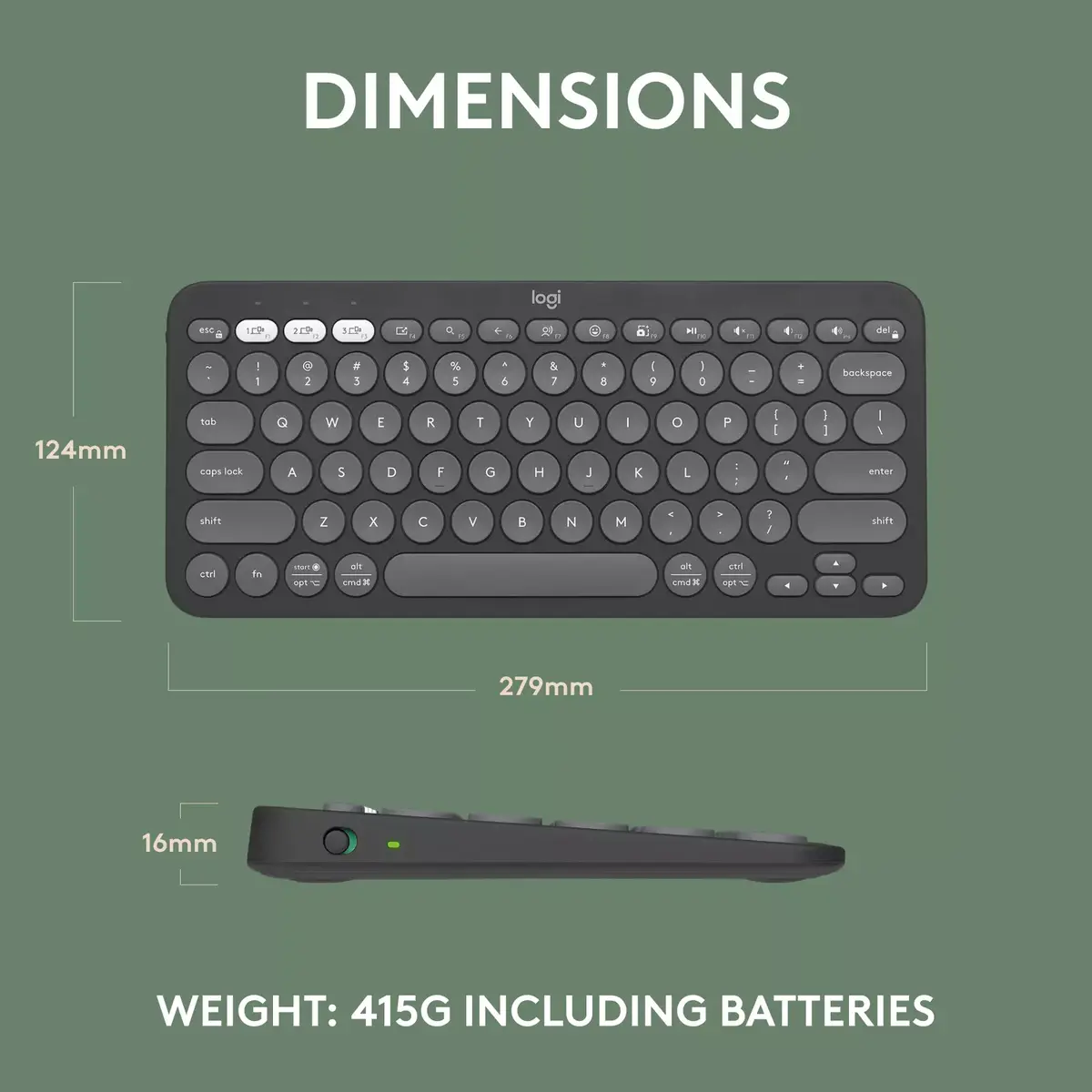 Logitech Pebble Keys 2 K380s keyboard 920-011851 Photo 10