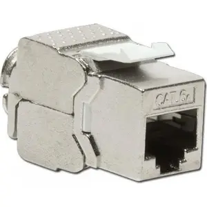Кейс­тон модуль RJ45 STP Cat6a INTELLINET 771702 безинструментальный