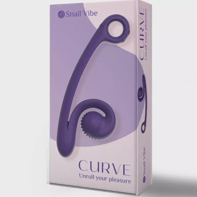 Вибратор Snail Vibe SVibe Curve — силикон, двойные моторы Photo 4