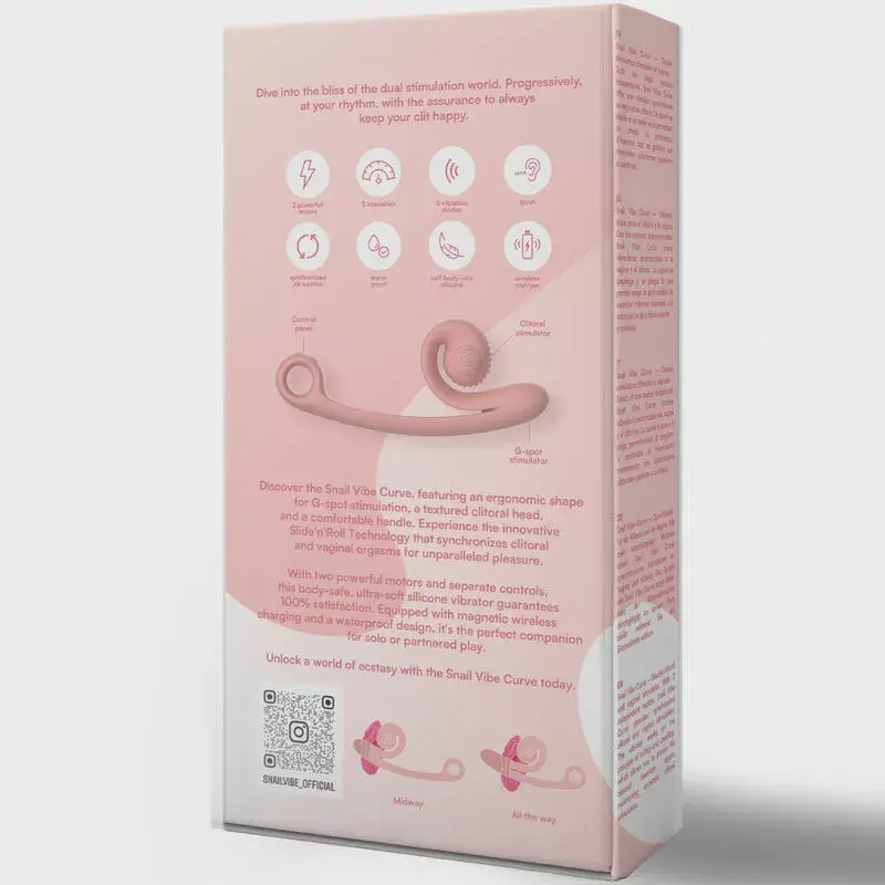 Вибратор Snail Vibe SVibe Curve — силикон, 24 см Photo 5