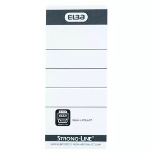 Label Elba 400087754 10 pcs Black White Rectangle 5x2.5 cm