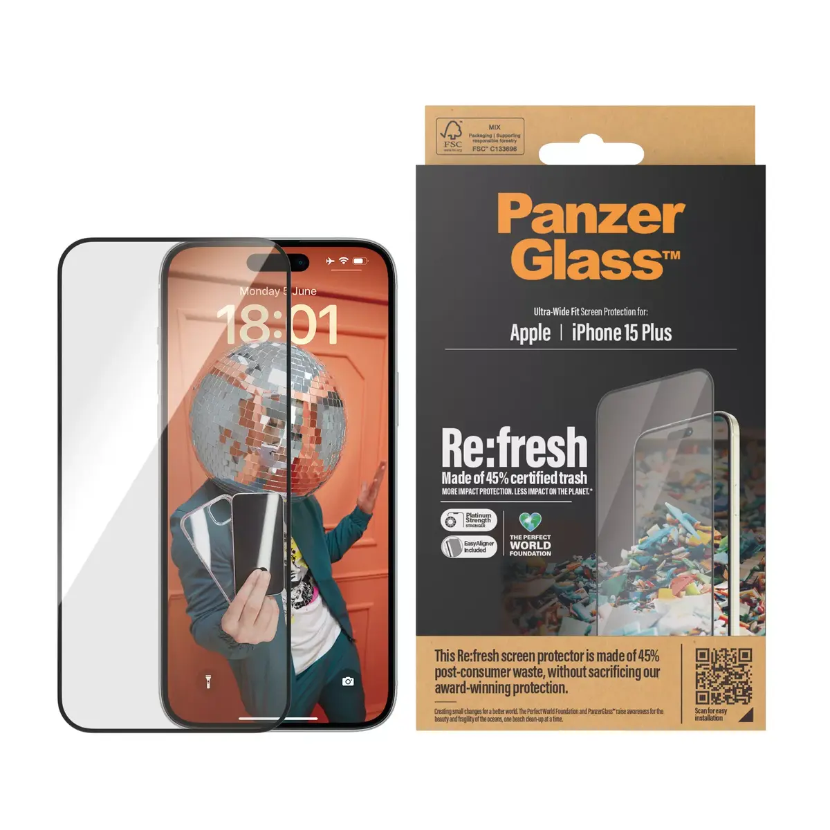 Ekrāna aizsargs PanzerGlass iPhone 15 Plus Photo 4
