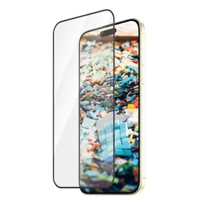 PanzerGlass Re:fresh ekrāna aizsargs iPhone 15 Plus Ultra-Wide Fit rūdīts stikls ar EasyAligner