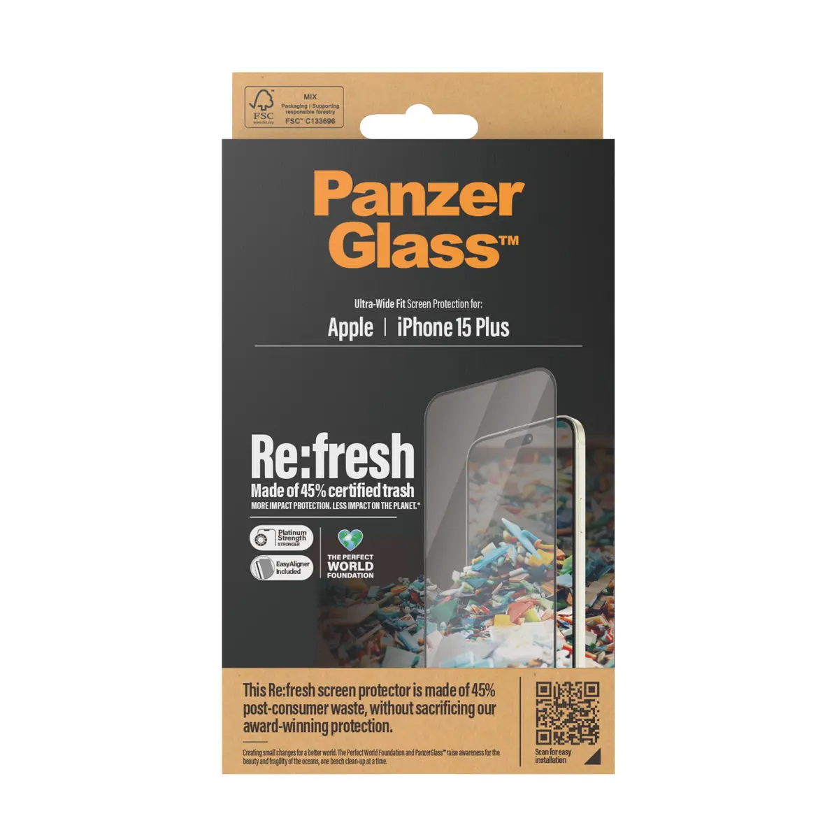 PanzerGlass Re:fresh ekrāna aizsargs iPhone 15 Plus Photo 3