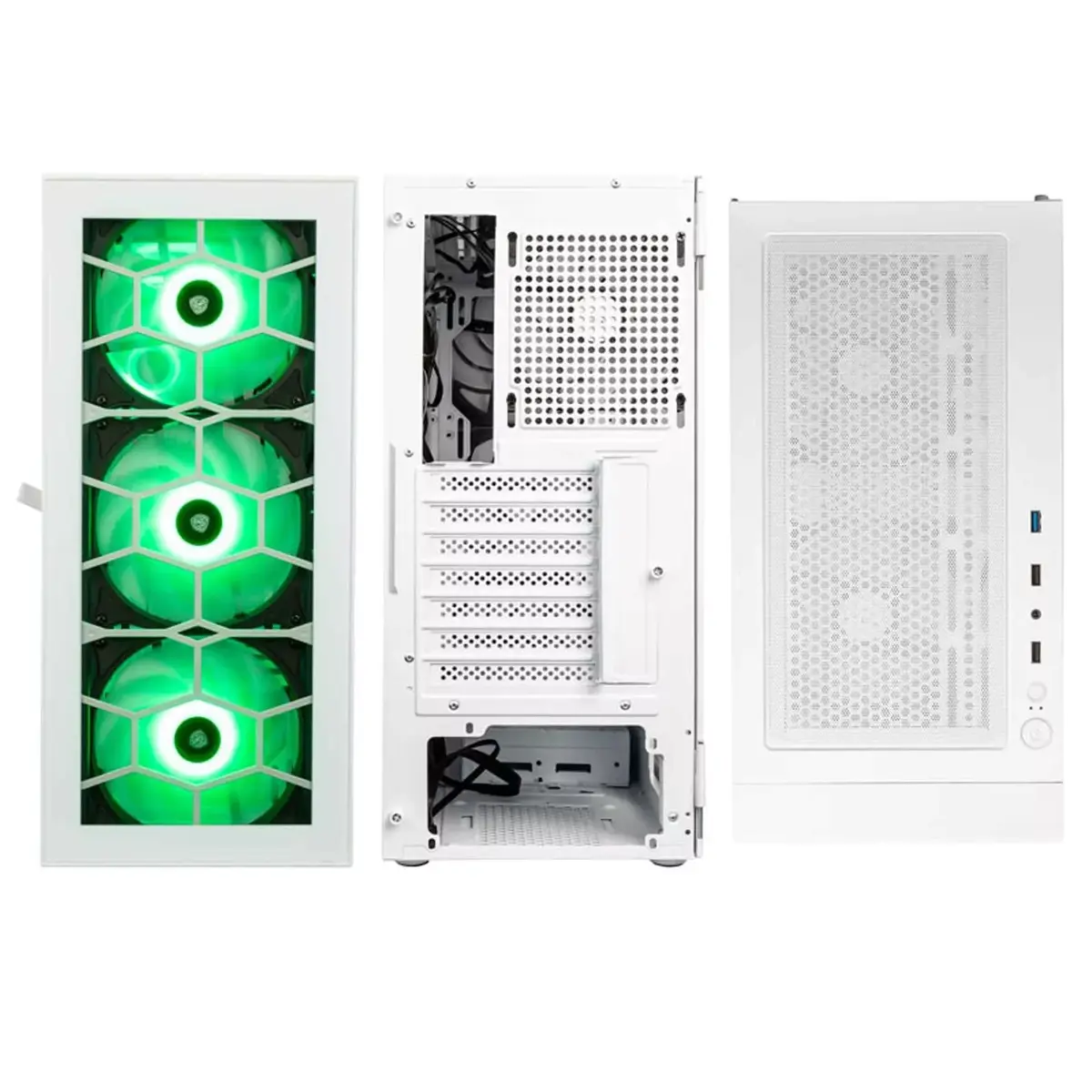 Компьютерный корпус Kolink OBSERVATORY HF GLASS WHITE ARGB Photo 2