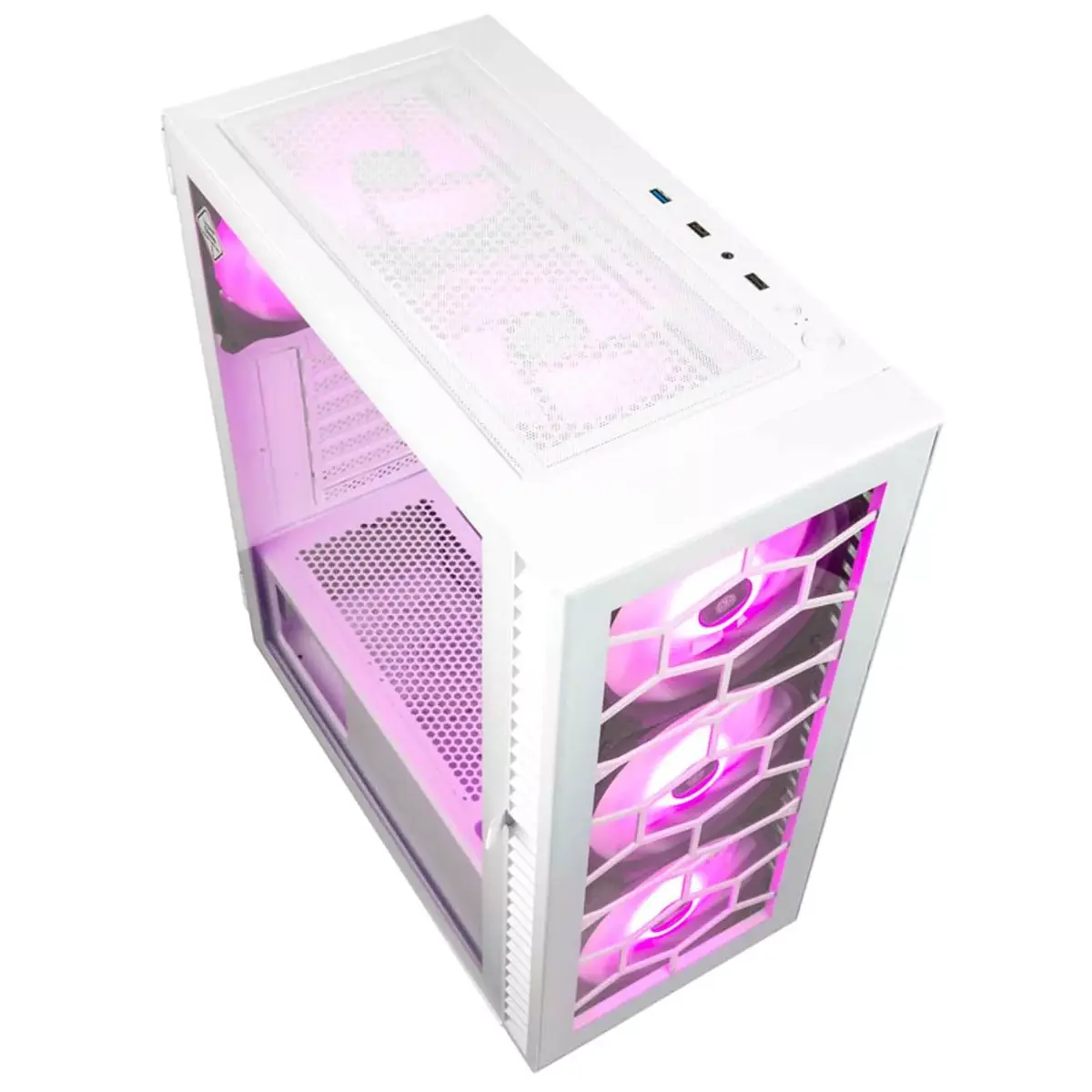 Компьютерный корпус Kolink OBSERVATORY HF GLASS WHITE ARGB Photo 3