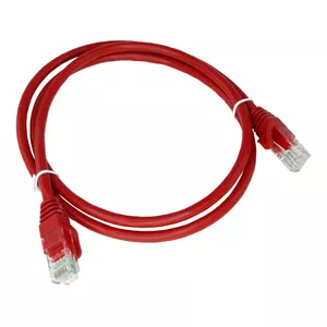 Network cable Alantec KKU6CZE3 — Cat6 U/UTP (UTP), RJ-45 to RJ-45, 3 m, red