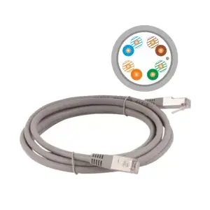 Networking cable Alantec KKF5SZA7.0 Cat5e F/UTP (FTP) Grey, 7 m, RJ-45–RJ-45
