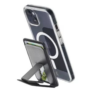 Kartiņu turētājs Cellularline Pocket Stand Mag Melns