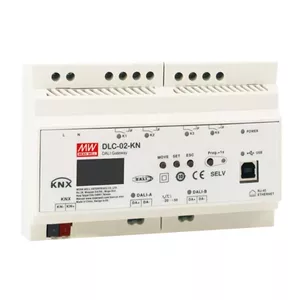 DALI-2 multi-master application controller mean well DLC-02-KN KNX to DALI gateway