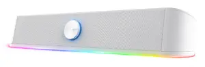 Skaņas josla Trust RGB Illuminated Soundbar GXT 619W Thorne Vadu 2.0 kanāli 6 W Balta