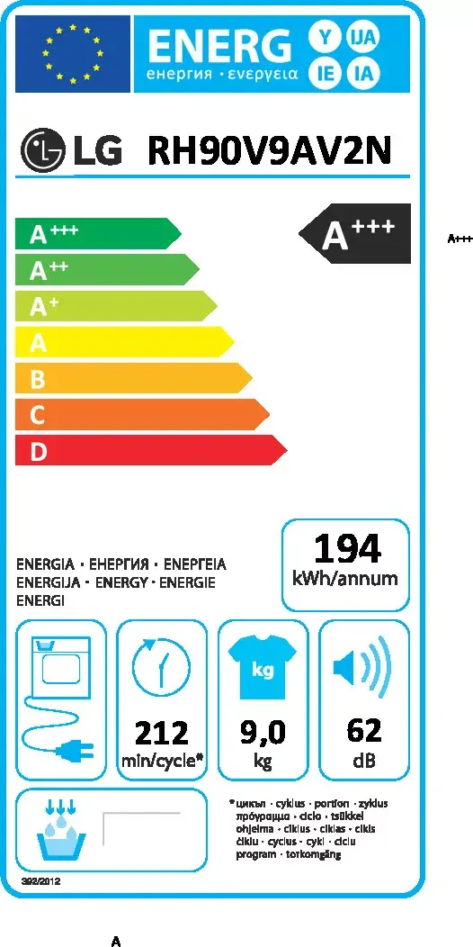Žāvēšanas iekārta LG RH90V9AV2N Photo 19