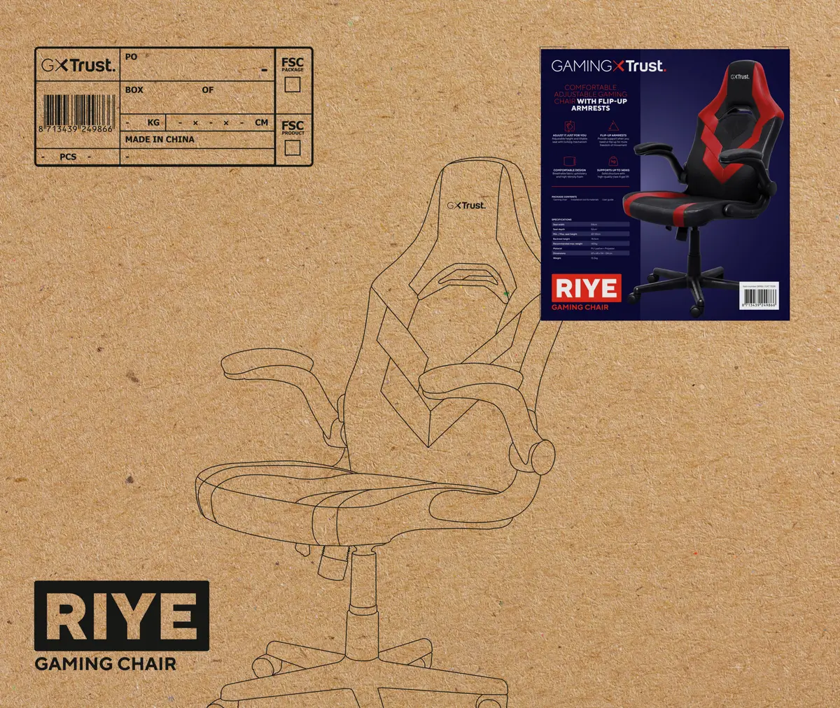 Игровое кресло Trust GXT 703R RIYE Photo 7