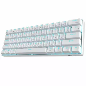 Mechanical keyboard Royal Kludge RK61 White with Red switches US layout