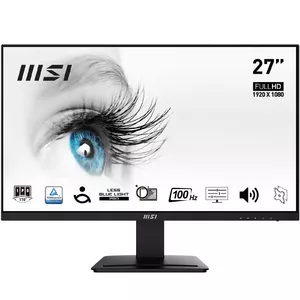 MSI Pro MP273A monitori 68,6 cm (27") 1920 x 1080 pikseļi Full HD LED Melns
