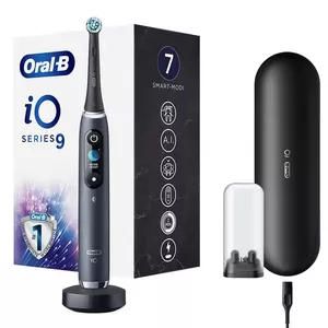 Electric rotating-oscillating toothbrush BRAUN iO9 Black Onyx, 7 modes, Li-Ion, pressure sensor, 2-min timer