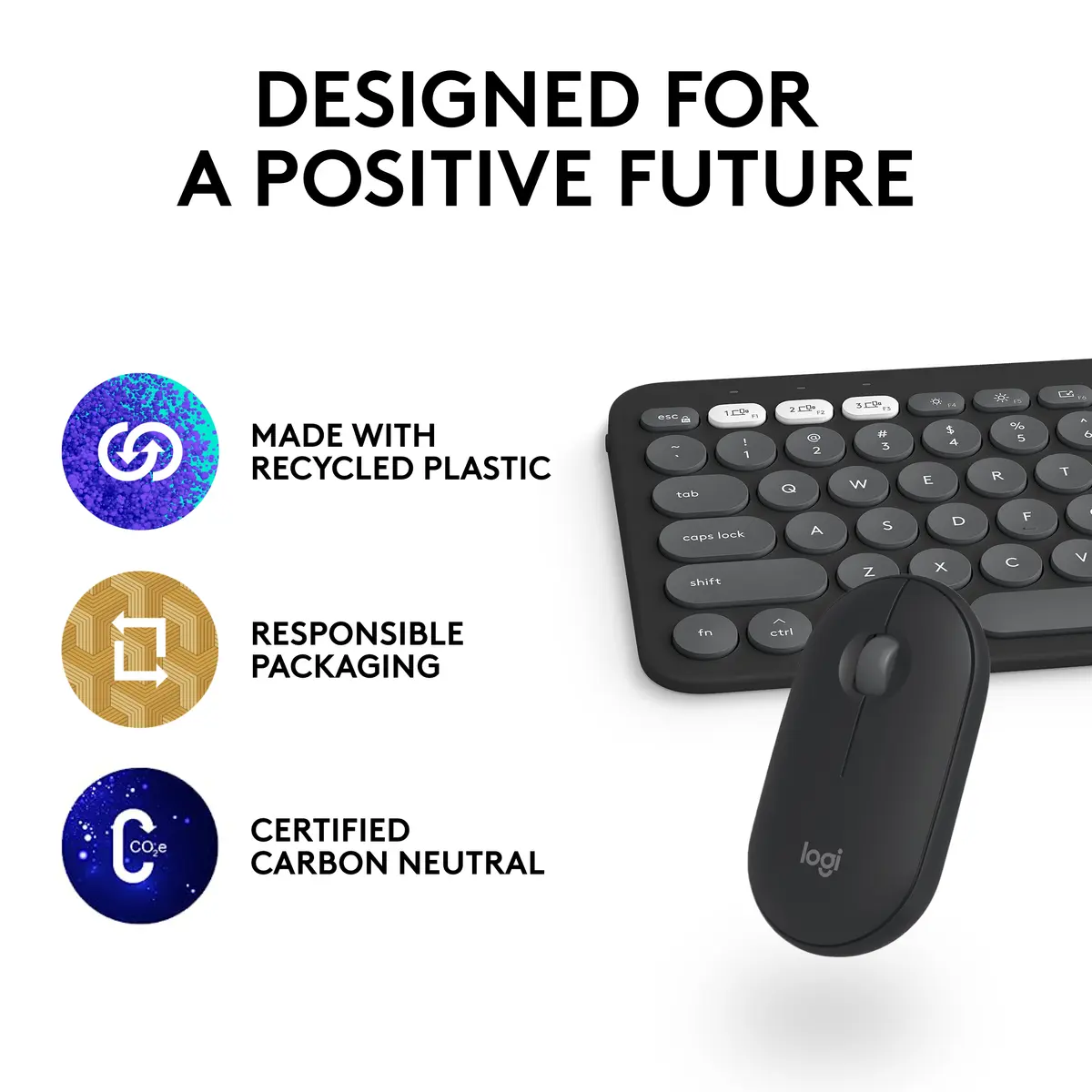 Logitech Pebble 2 Combo for Mac Keyboard and Mouse Photo 16