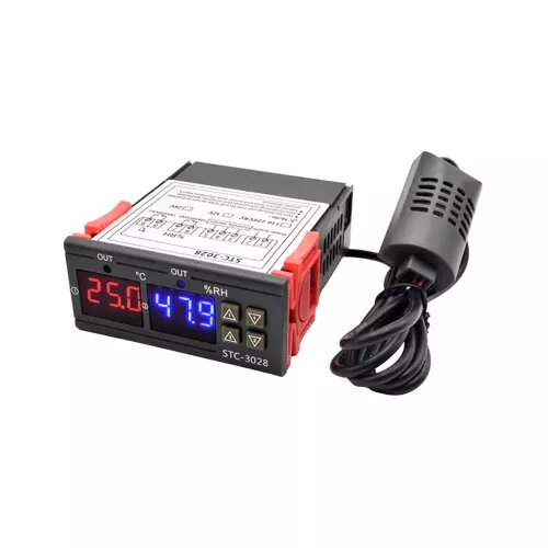 Termostats STC-3028 230V ar mitruma kontroli