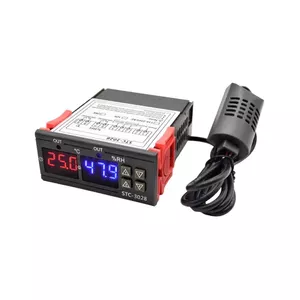 Thermostat STC-3028 230V with humidity control, digital temperature/humidity controller 230 V