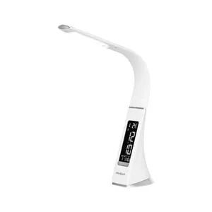 LED desk lamp KOM1009-1 with display showing clock, date and temperature, selectable 3W/5W