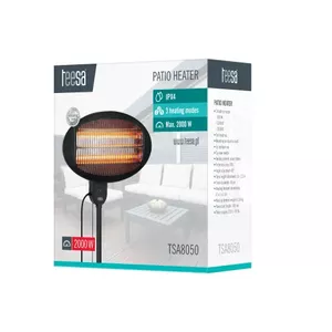 Electric Heater TSA8050 | Infrared Heater for Indoor and Outdoor | IPX4 | 2000W