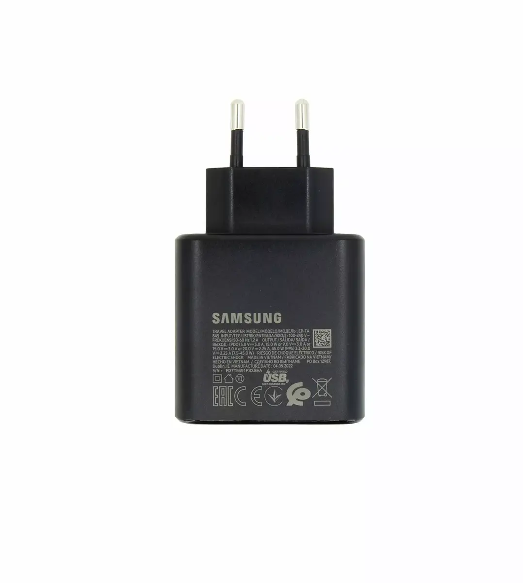Samsung EP-TA845EBE 45W USB-C strāvas adapteris Photo 2
