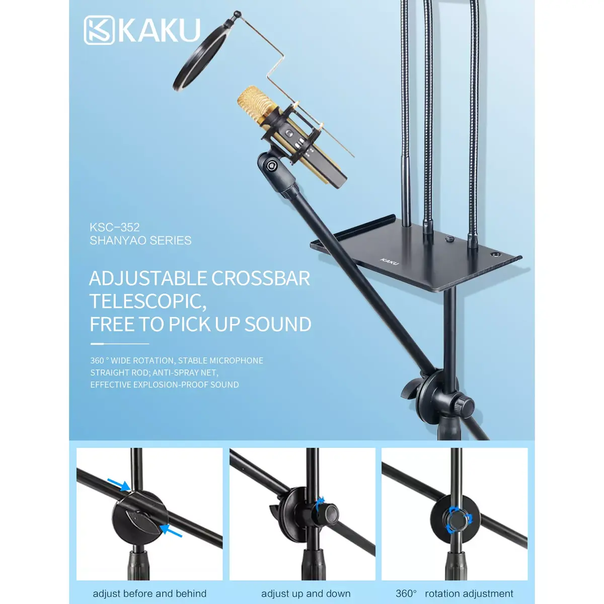 Tripod iKaku KSC-352 Multi-Camera Photo 7