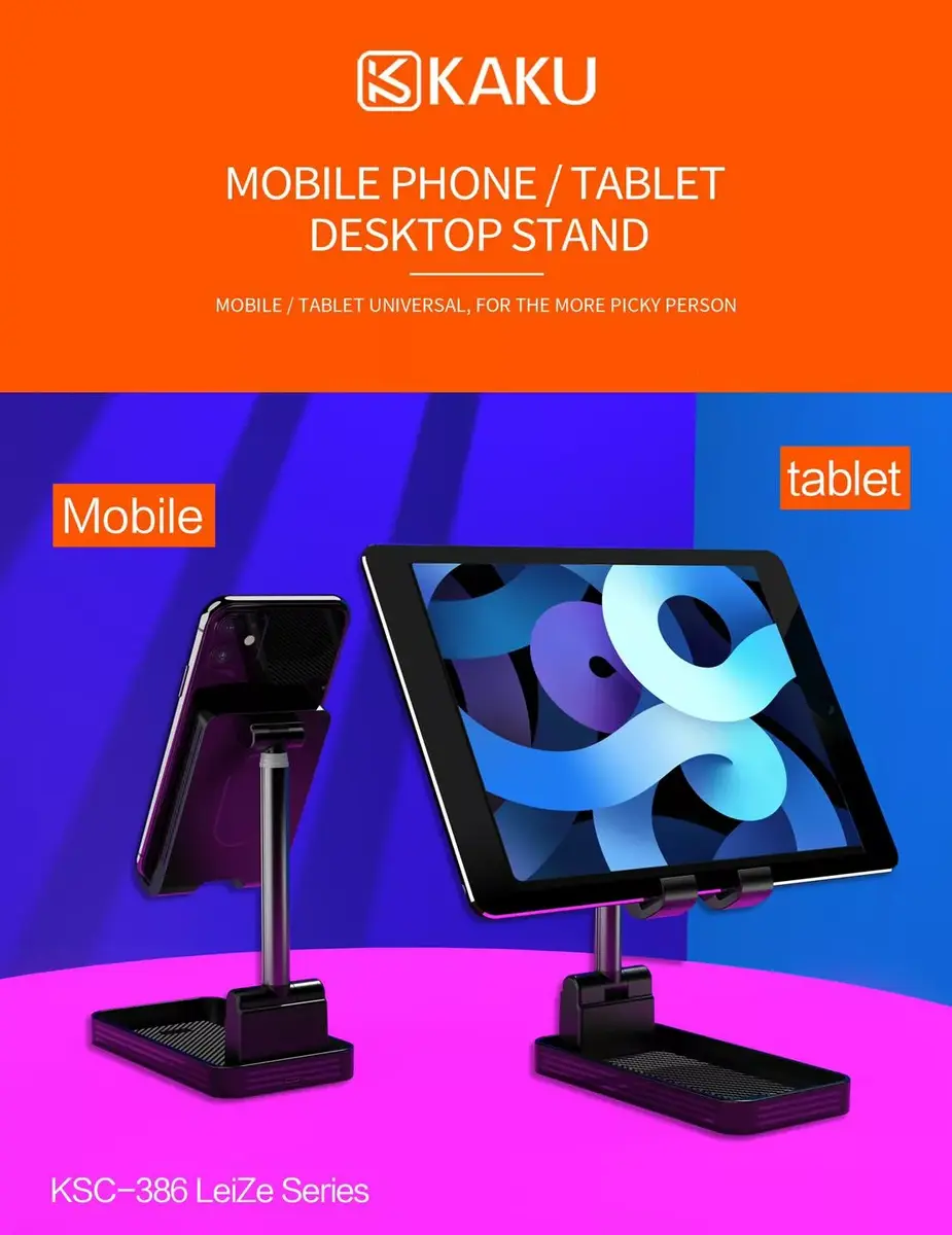 iKaku KSC-386 Qi 10W Desktop Phone Holder Photo 3